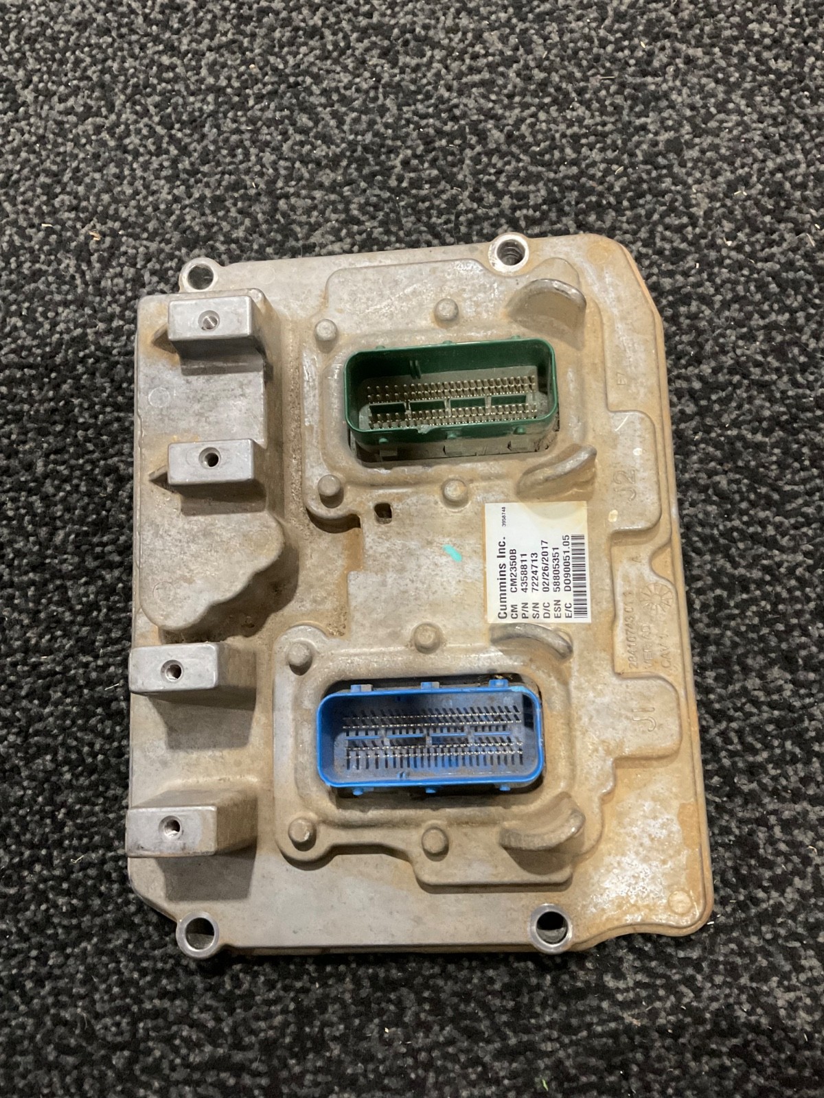 Used OEM 2016-17 Ram 6.7L Cummins Engine Control Module CM2350B ECM ECU 4358811 Used OEM 2016-17 Ram 6.7L Cummins Engine Control Module CM2350B ECM ECU 4358811