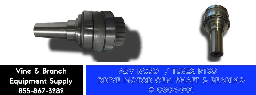 1 x DRIVE MOTOR BEARING W/ SHAFT FOR ASV / TEREX RC30 / PT30 1 x DRIVE MOTOR BEARING W/ SHAFT FOR ASV / TEREX RC30 / PT30