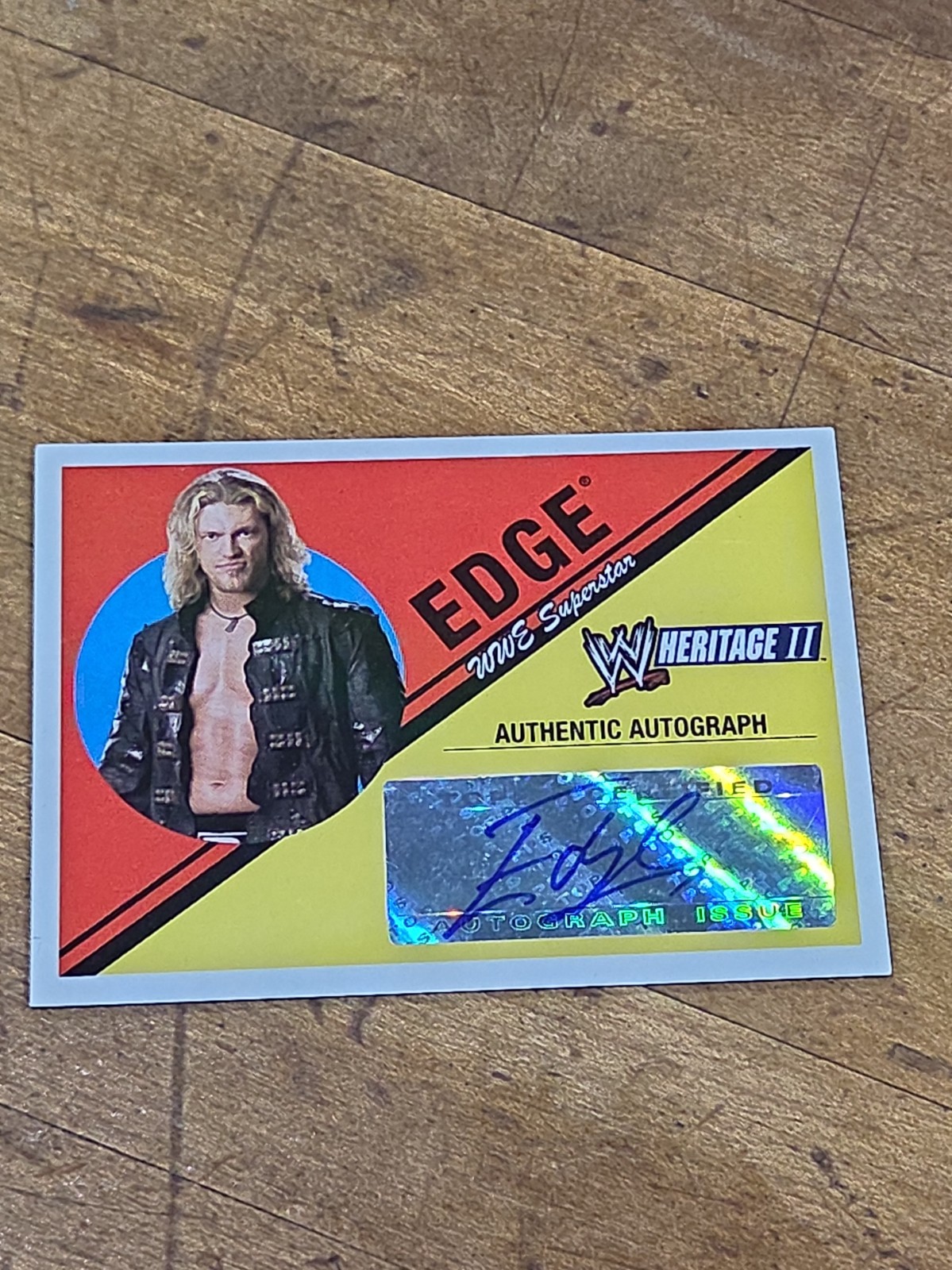 2006 Topps Heritage II WWE Edge Autograph Auto HOF Legend Card 2006 Topps Heritage II WWE Edge Autograph Auto HOF Legend Card