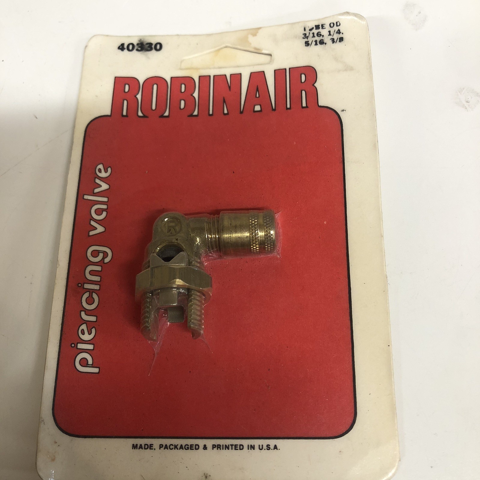 Robinair 40330 Line Piercing Valve for 3/16 Robinair 40330 Line Piercing Valve for 3/16