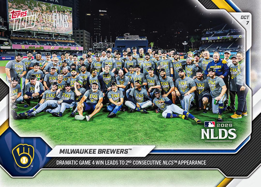 2026 Topps Now MLB #774 Milwaukee Brewers Presale 2026 Topps Now MLB #774 Milwaukee Brewers Presale