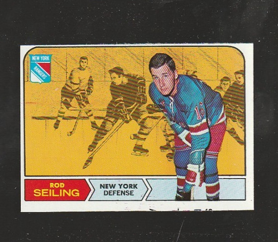 1968-69 Topps Hockey Rod Seiling #71 New York Rangers