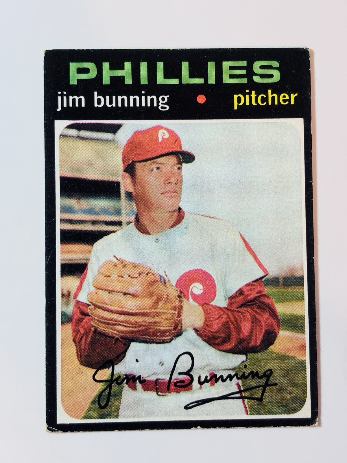 1971 Topps Baseball #574 Jim Bunning Phillies PB