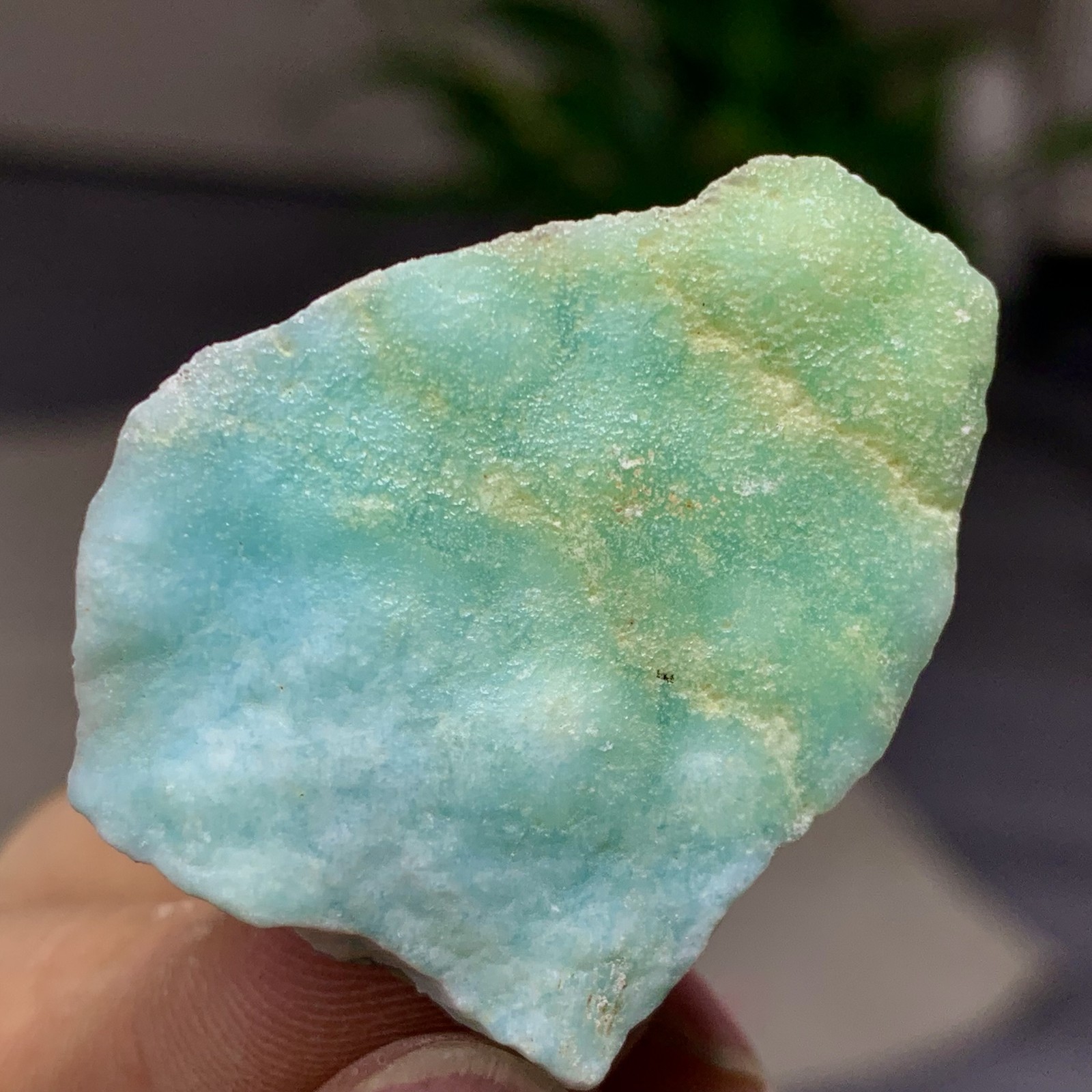 13G Natural larimar/hemimorphite Gorgeous rough raw Crystal Mineral Specimen+