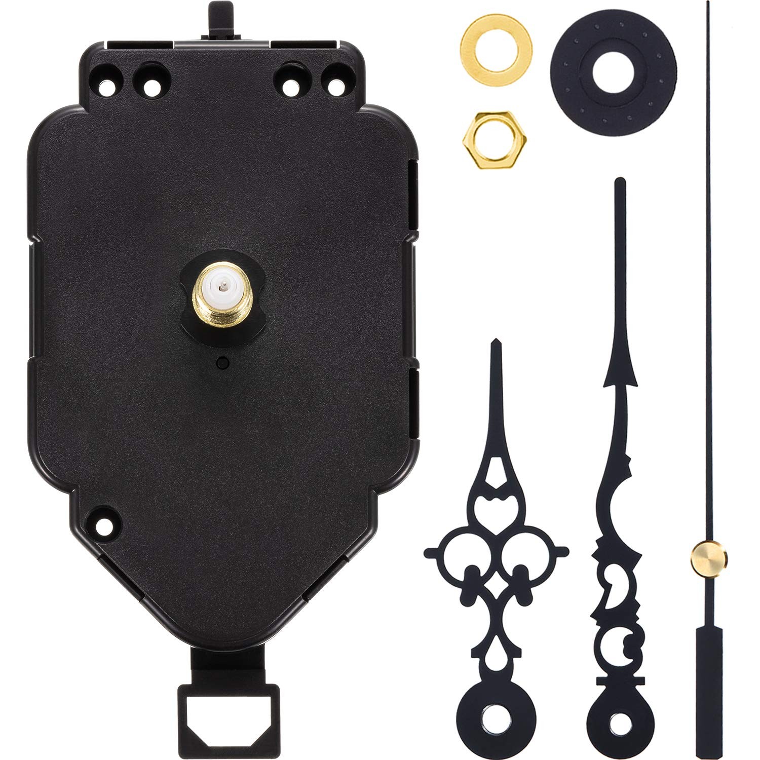 Hicarer DIY Quartz Clock Movement Kits Longueur de la Tige 0,9 Pouce, Black Hicarer DIY Quartz Clock Movement Kits Longueur de la Tige 0,9 Pouce, Black
