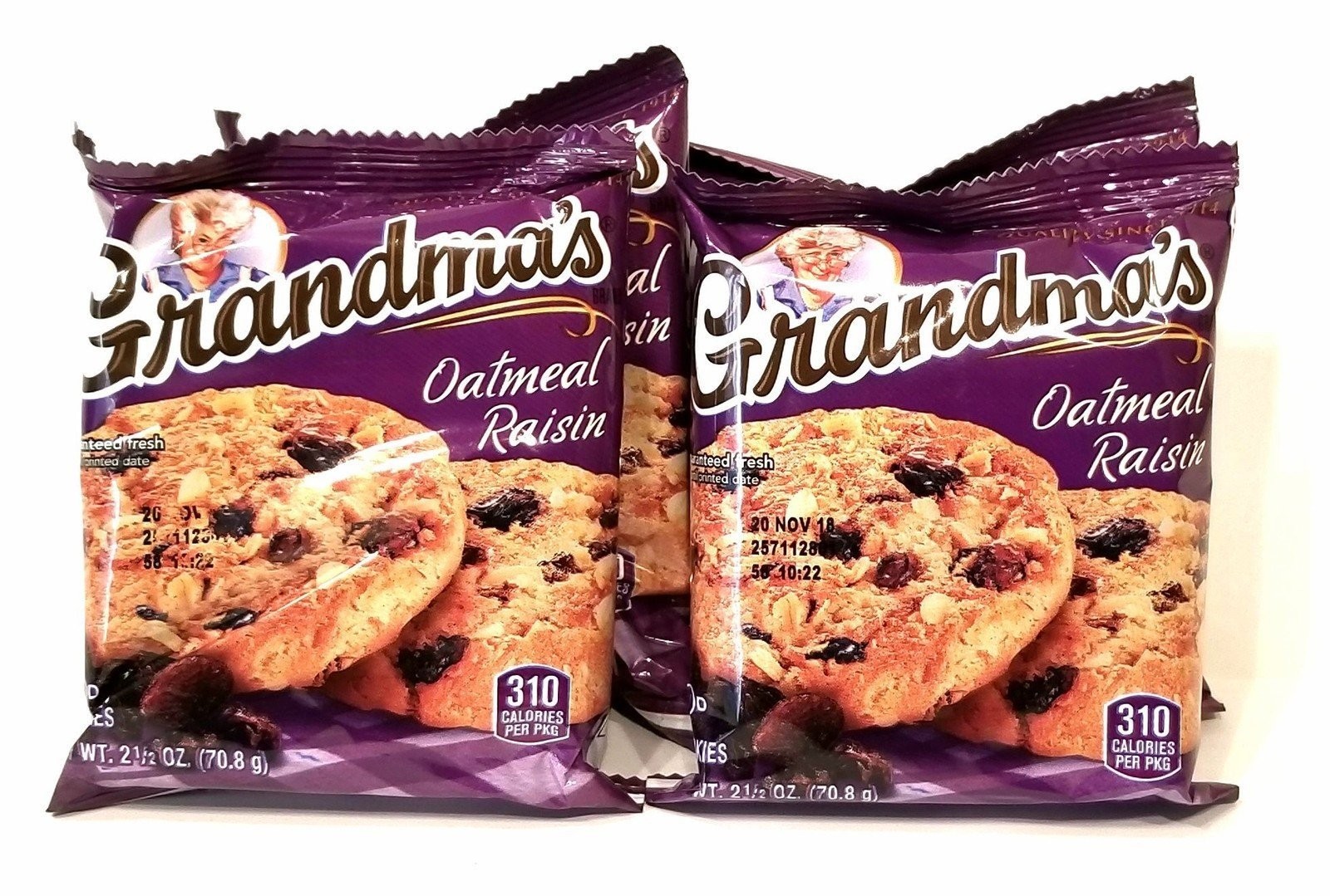 Grandma\'s Cookies Oatmeal Raisin Flavored 4 Packs 2 per pack Grandma\'s Cookies Oatmeal Raisin Flavored 4 Packs 2 per pack