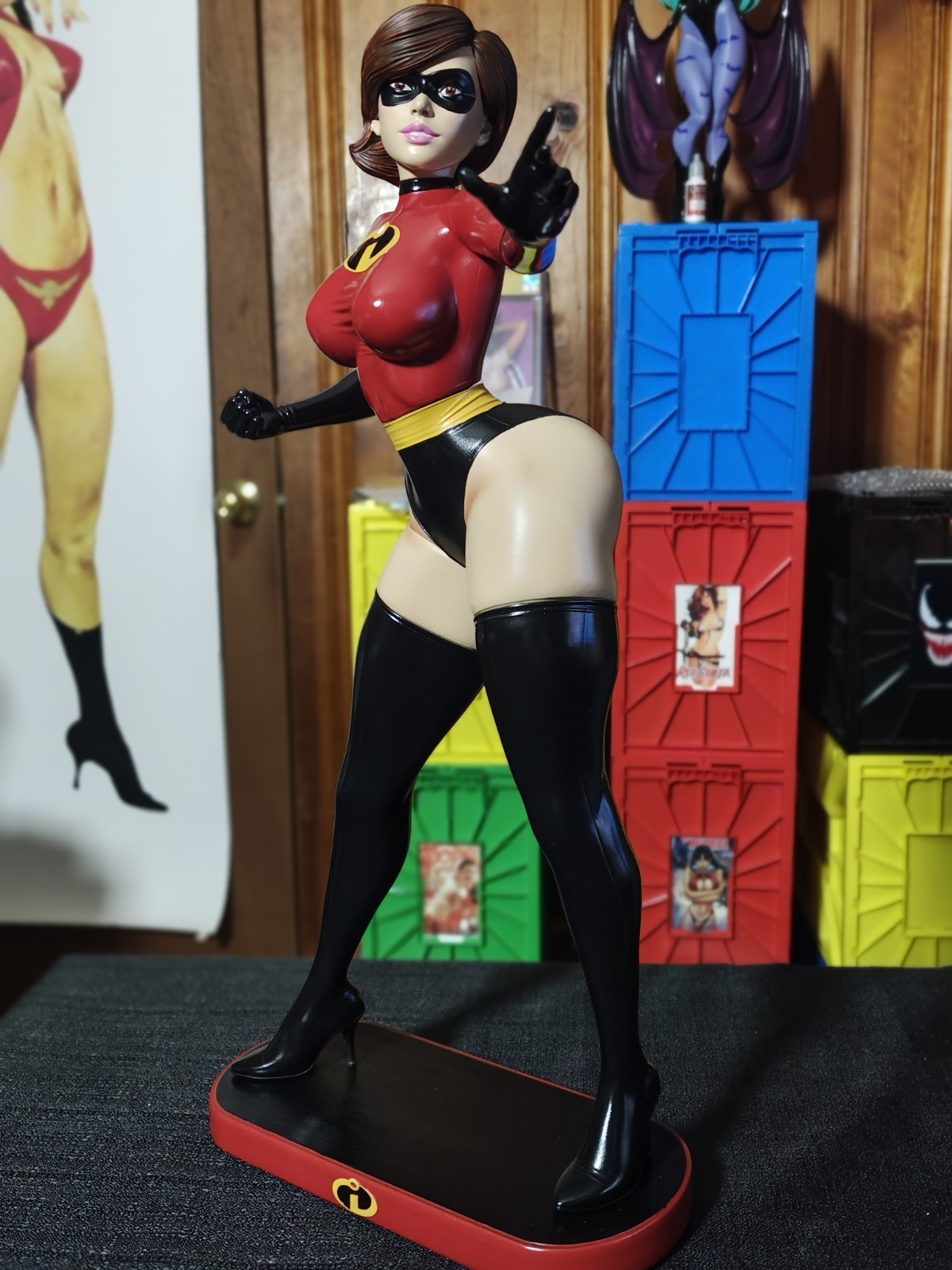 Incredibles Elastigirl Helen Sexy 1/4 Scale Statue Actual Pictures 