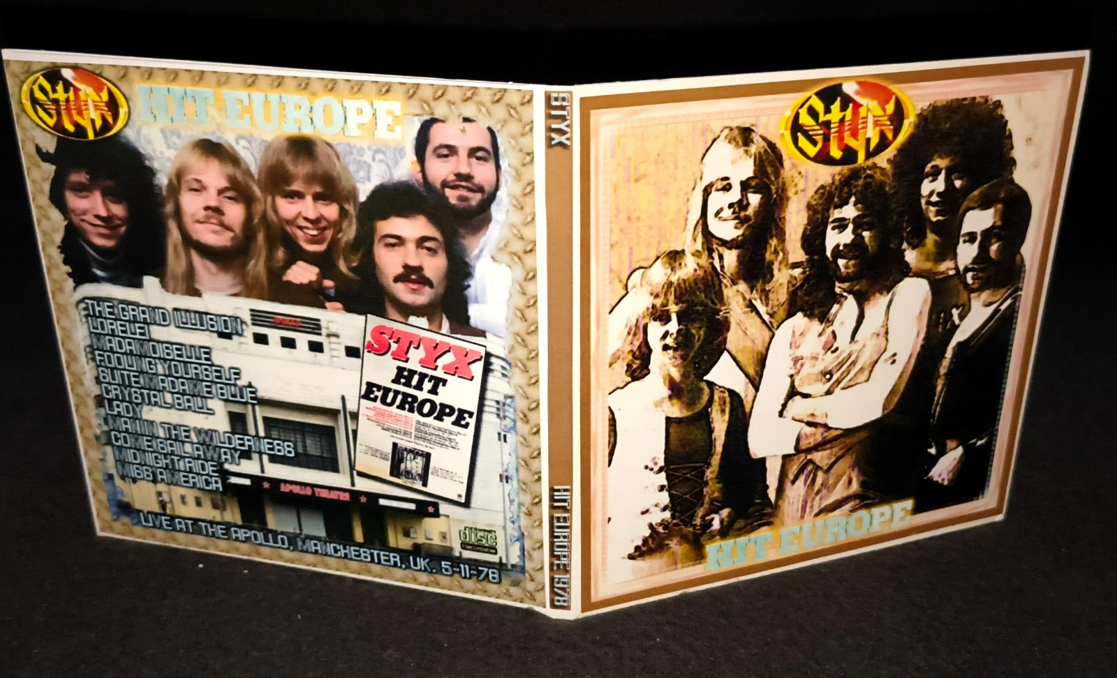 Styx Manchester 1978 Gate Fold CD Package NEW
