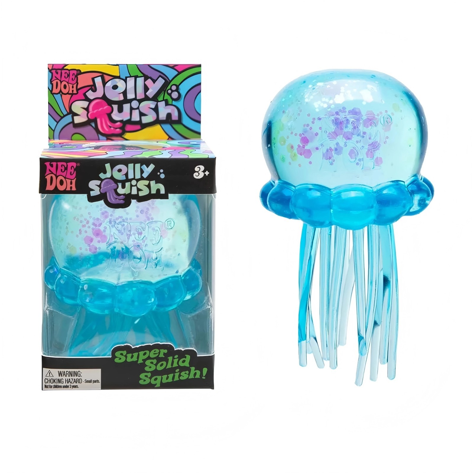 NeeDoh Jelly Squish Stress Toy Jellyfish Fidget Sensory Squeeze Toy Squishy Toy.