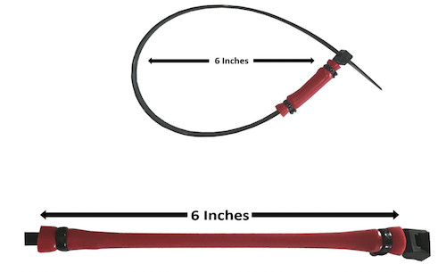 ZIP BANDIT CATTLE CASTRATION BANDS  - 10 PK CASTRATION  BULL BANDS, BANDER, LOOP