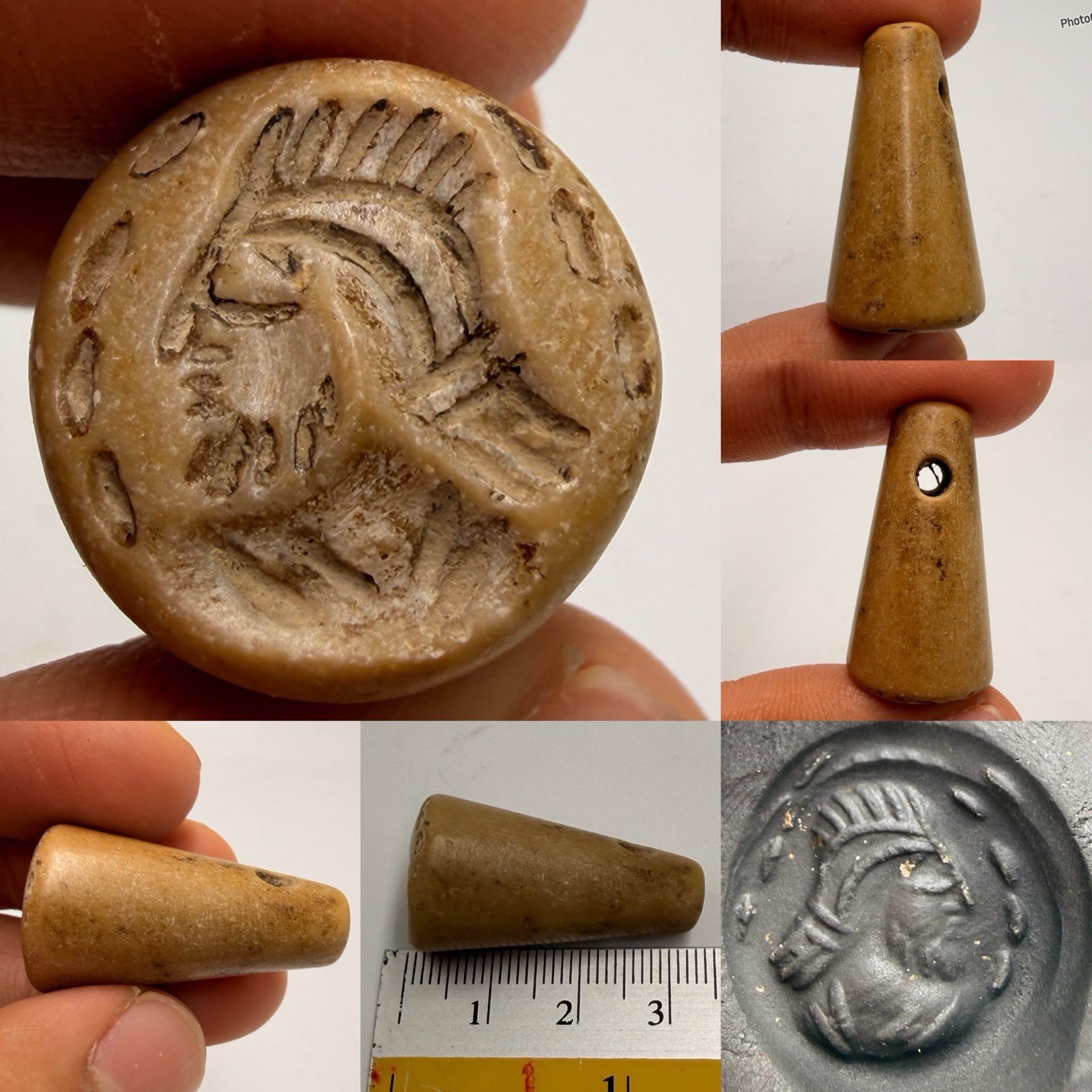 Very Old Ancient Jasper Stone Roman King Deal Stone Stamp Amulet Very Old Ancient Jasper Stone Roman King Deal Stone Stamp Amulet