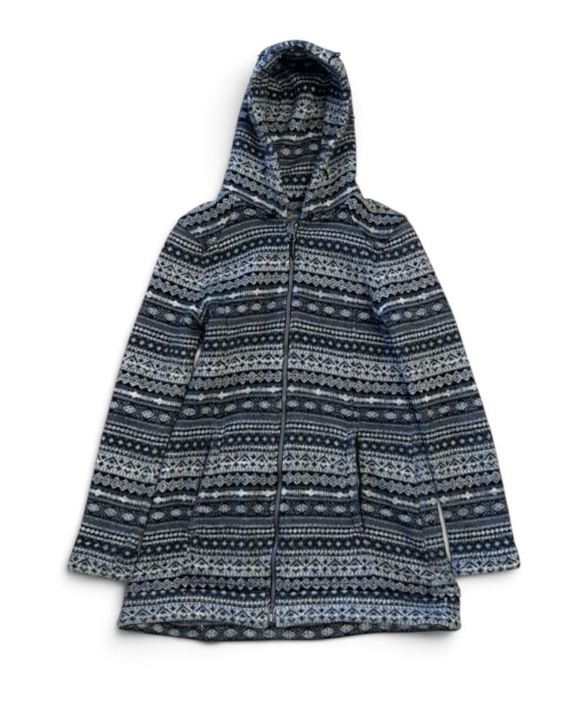 Athleta Women’s Nordic Print Sweater Hooded Coat Size Medium Athleta Women’s Nordic Print Sweater Hooded Coat Size Medium