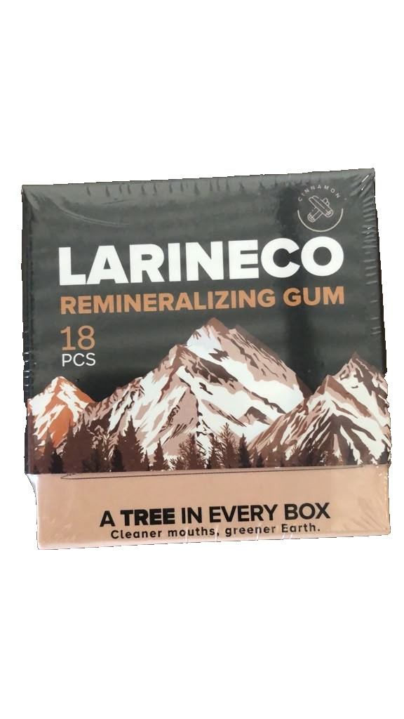 Larineco Remineralizing Gum Cinnamon 18 Pieces Sugar Free Chewing Gum New Larineco Remineralizing Gum Cinnamon 18 Pieces Sugar Free Chewing Gum New