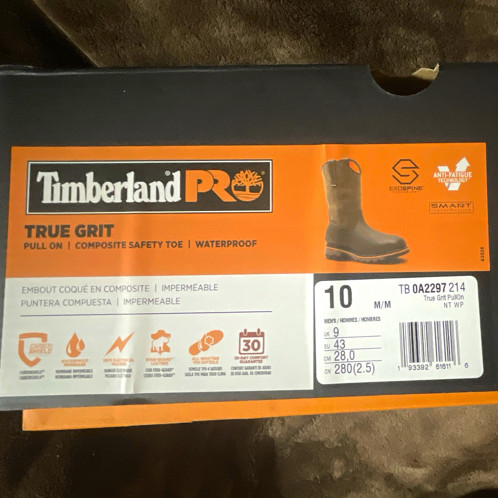 Timberland PRO True Grit Waterproof Composite Toe Boots 10D Timberland PRO True Grit Waterproof Composite Toe Boots 10D