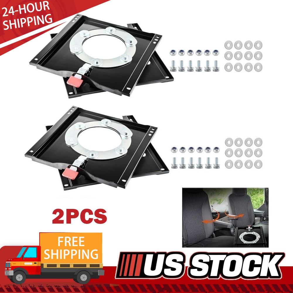 2Pcs For Ram Promaster 2007-2024 Campervan Motorhome Seat Swivel Base 360° US