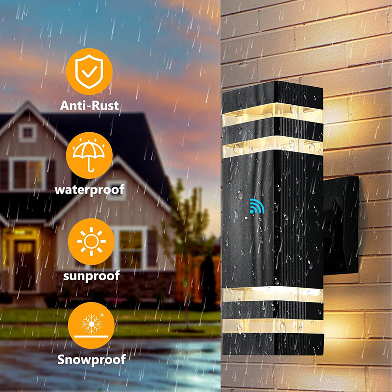 Modern Exterior LED Wall Light Sconce Outdoor Lights Porch Up Down Fixtures