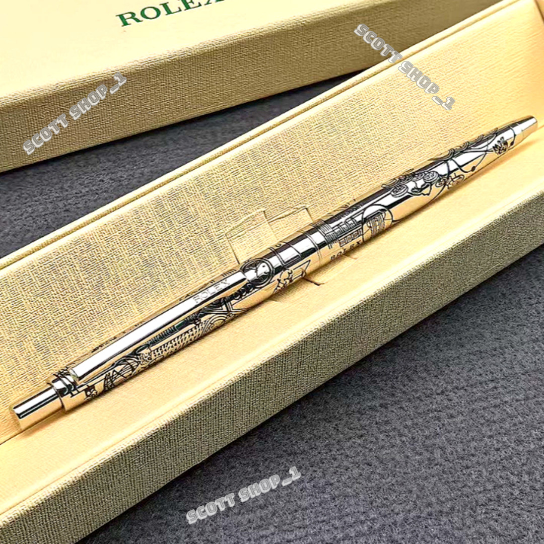 Rare Rolex Vintage Silver Ballpoint Pen Executive Style VIP Gift