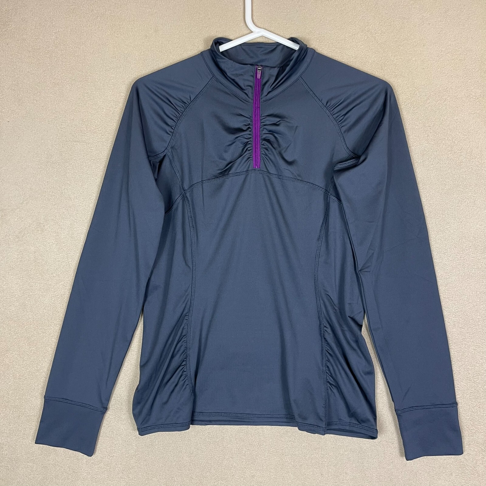 Athleta Intrepid Sunshield Shirt Medium Long Sleeve Running Back Pocket Womens Athleta Intrepid Sunshield Shirt Medium Long Sleeve Running Back Pocket Womens
