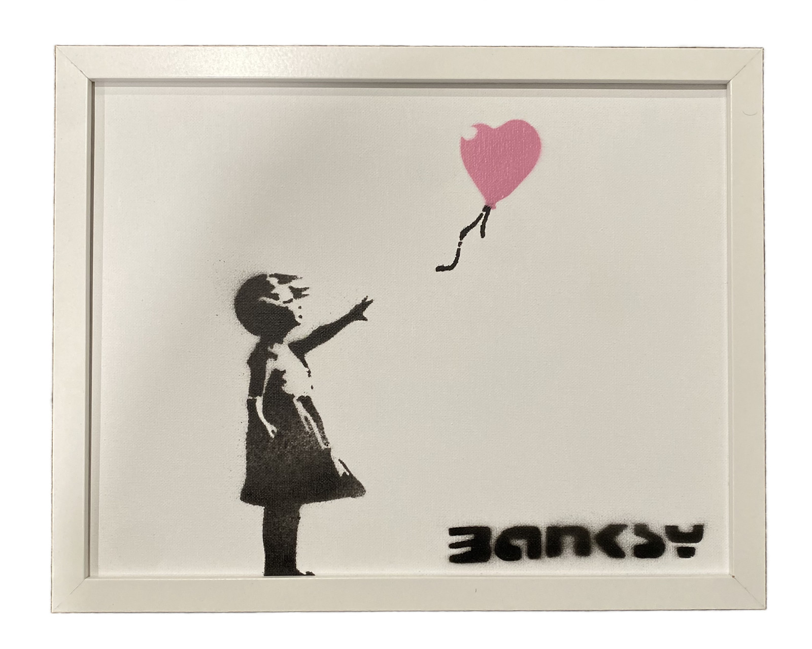 Banksy Graffiti Art Girl With Balloon Painting 12x15