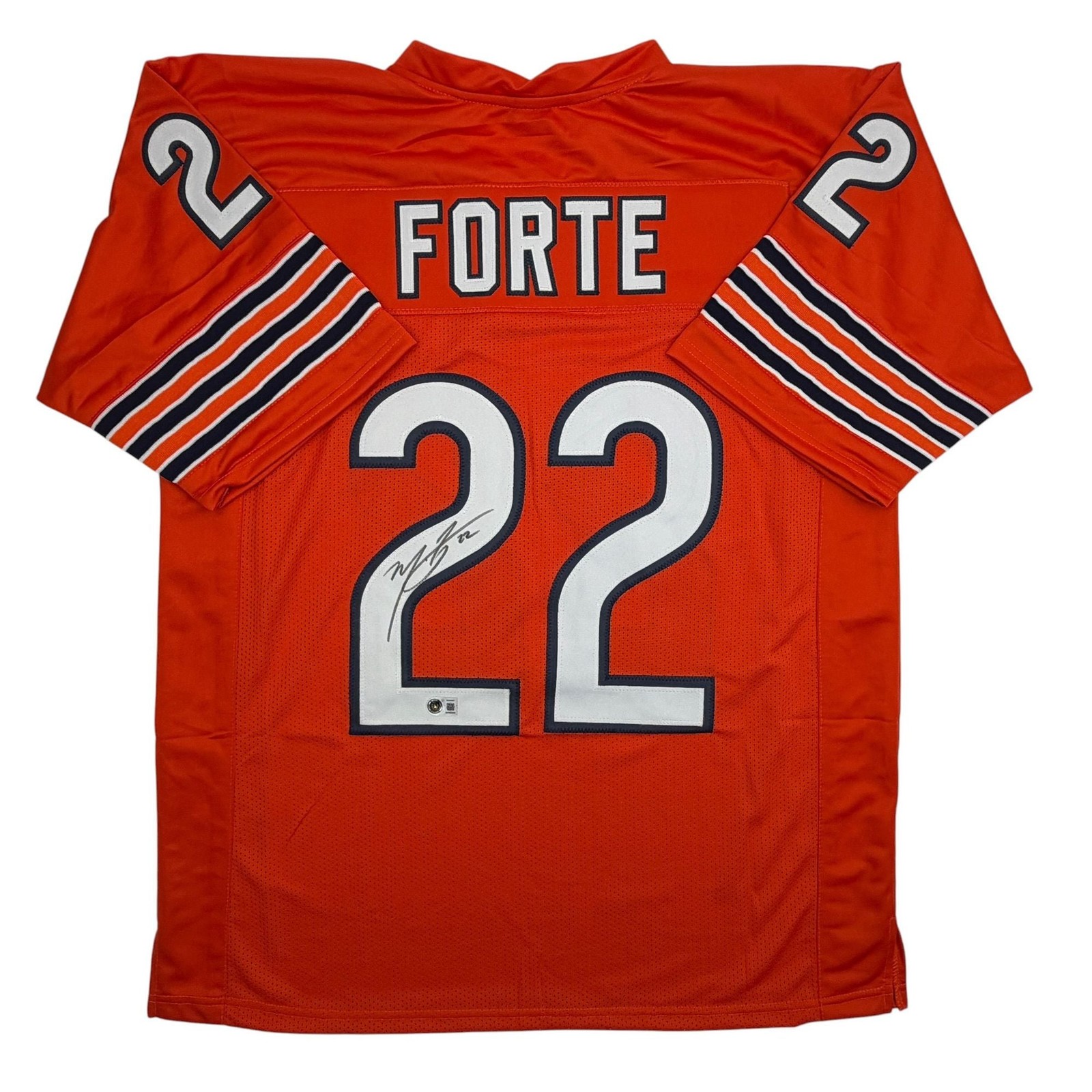 Autographed/Signed Matt Forte Chicago Orange Football Jersey Beckett COA Autographed/Signed Matt Forte Chicago Orange Football Jersey Beckett COA