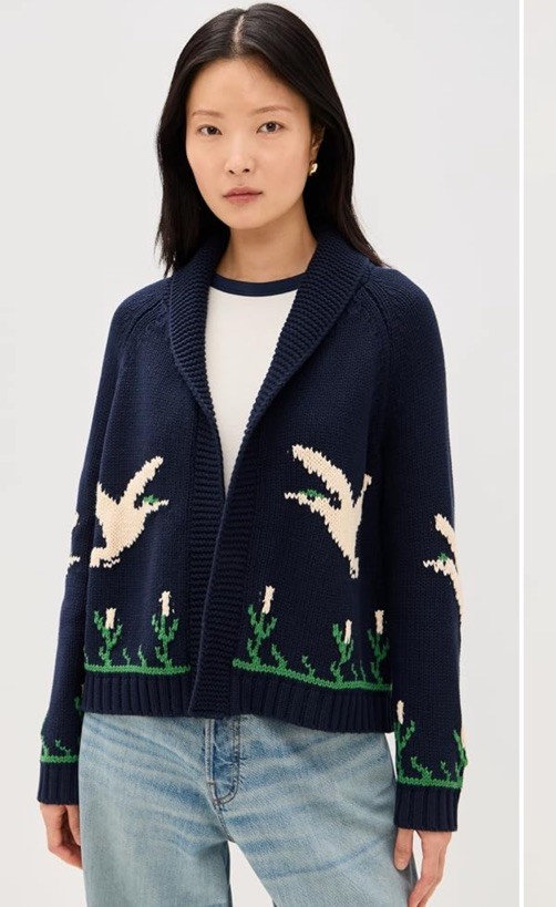 The Great. The Bird Lodge Cardigan Sweater NWT Navy sz 3 - Large The Great. The Bird Lodge Cardigan Sweater NWT Navy sz 3 - Large