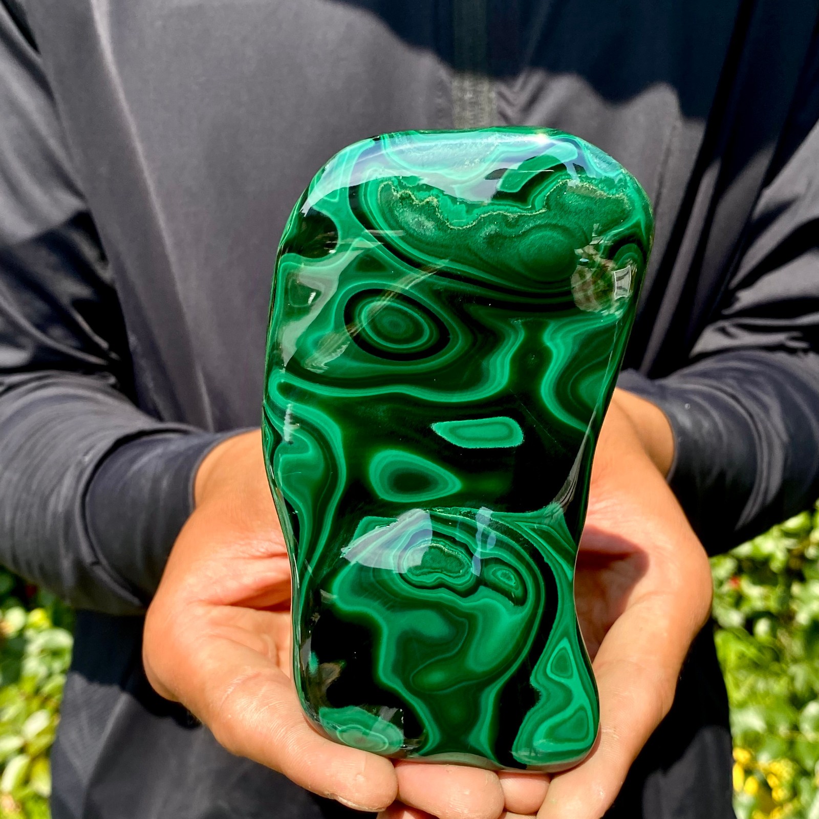 1.4LBNatural polished peacock mineral free-form specimen spiritual stone healing