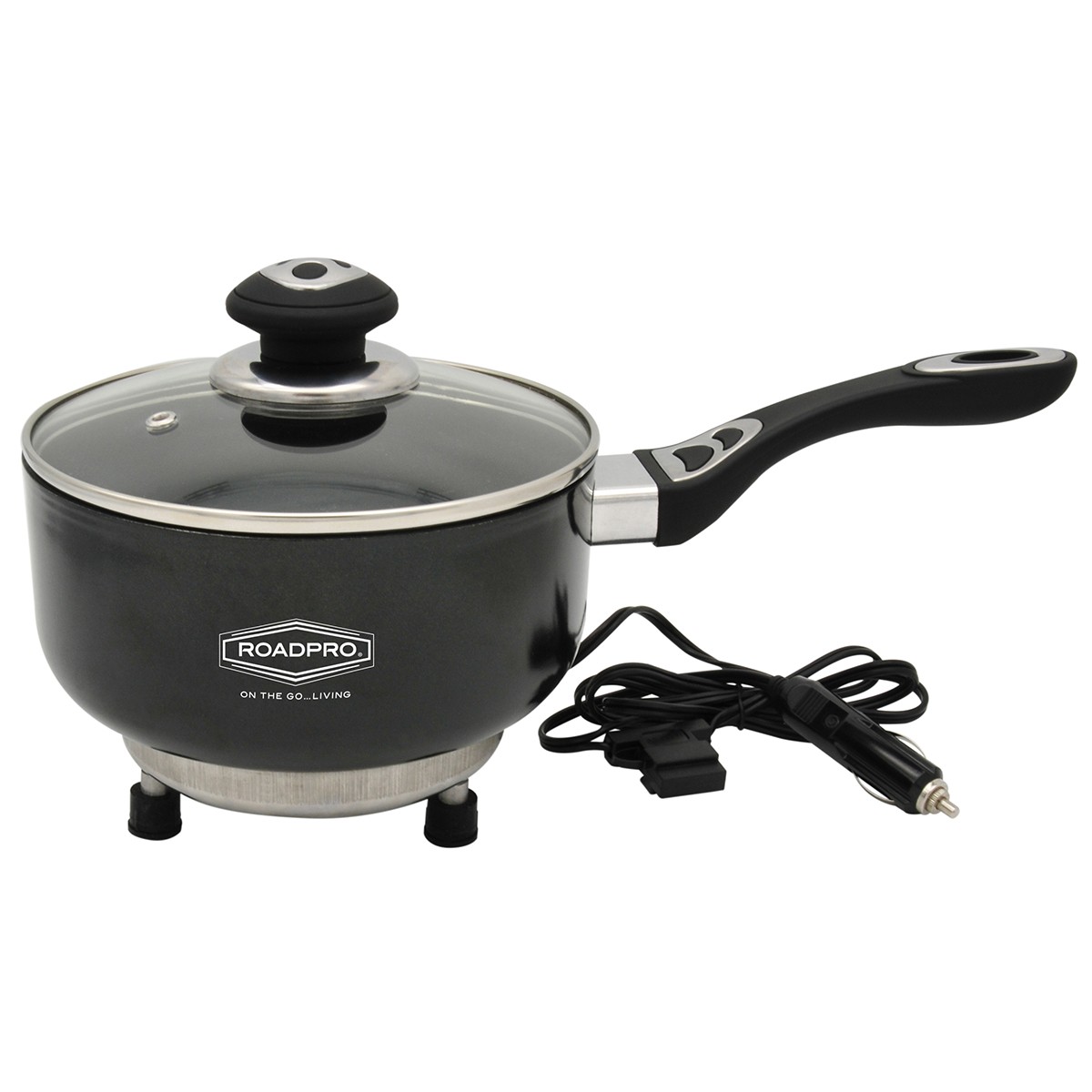 Roadpro RPSP225NS 12-Volt Portable Saucepan 12v Pot with Non-Stick Surface - Bl Roadpro RPSP225NS 12-Volt Portable Saucepan 12v Pot with Non-Stick Surface - Bl
