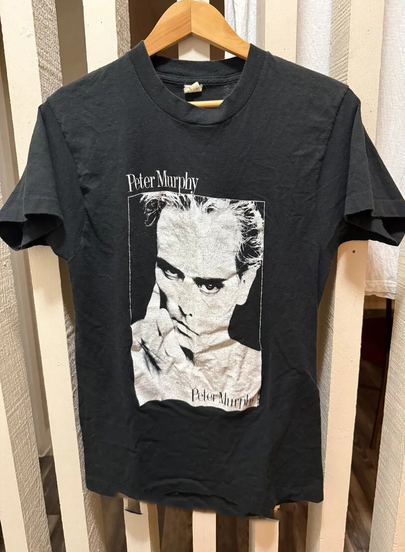 Rare Peter Murphy Cotton Black Shirt Unisex S-5XL II142