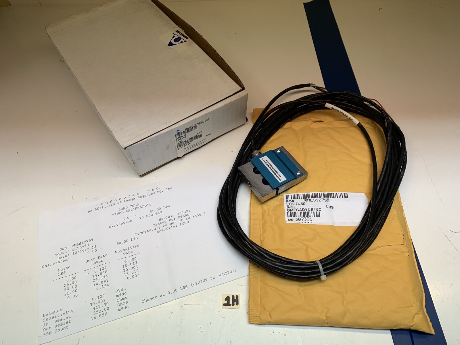 Omega Omegadyne LCCD-50 Load Cell 0-50lbs 10Vdc *New~Fast Shipping* Omega Omegadyne LCCD-50 Load Cell 0-50lbs 10Vdc *New~Fast Shipping*