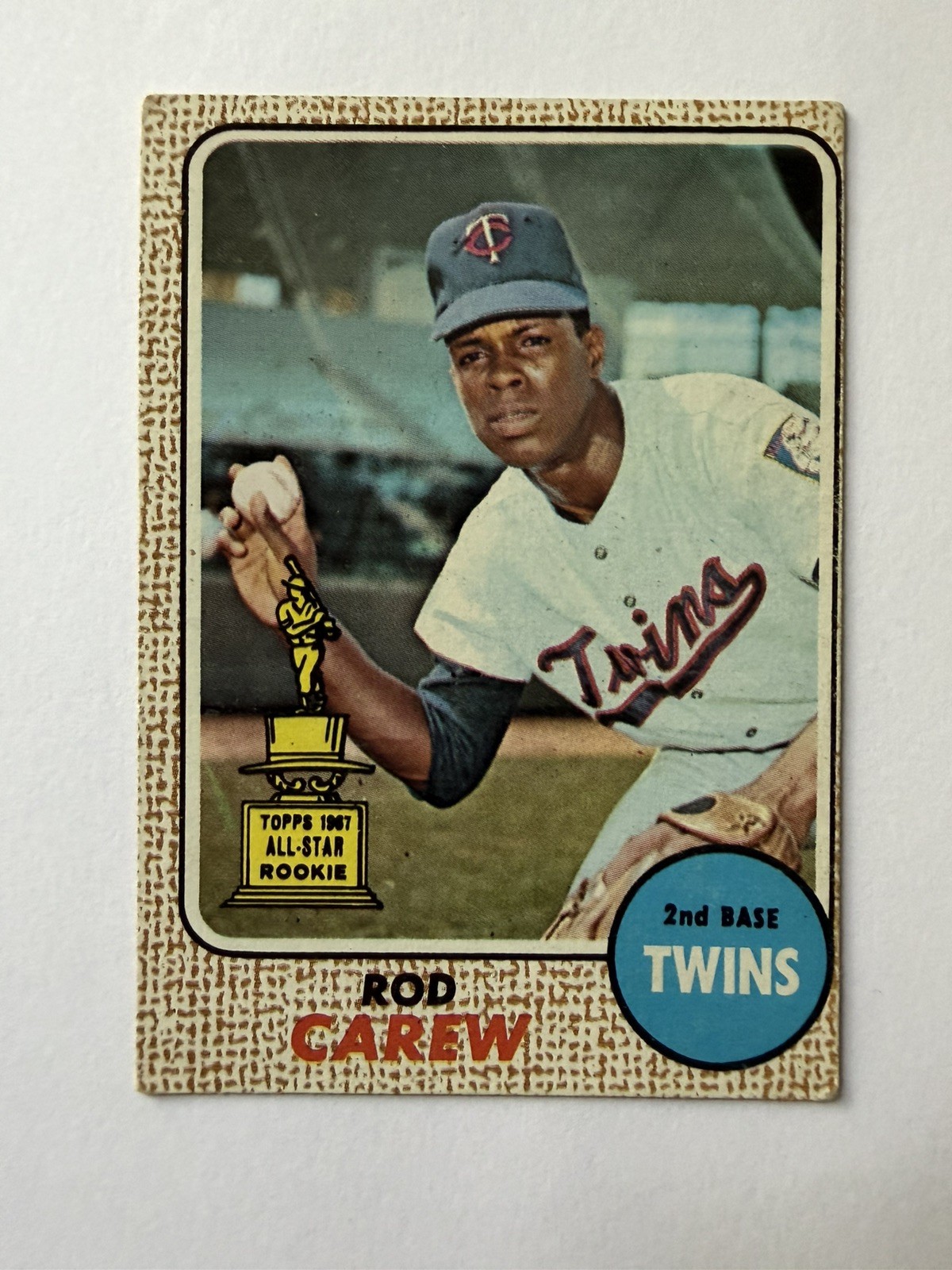 ROD CAREW - 1968 Topps # 80 Minnesota Twins ROD CAREW - 1968 Topps # 80 Minnesota Twins