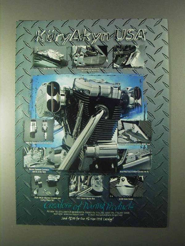 1999 KuryAkyn Motorcycle Parts Ad - USA 1999 KuryAkyn Motorcycle Parts Ad - USA