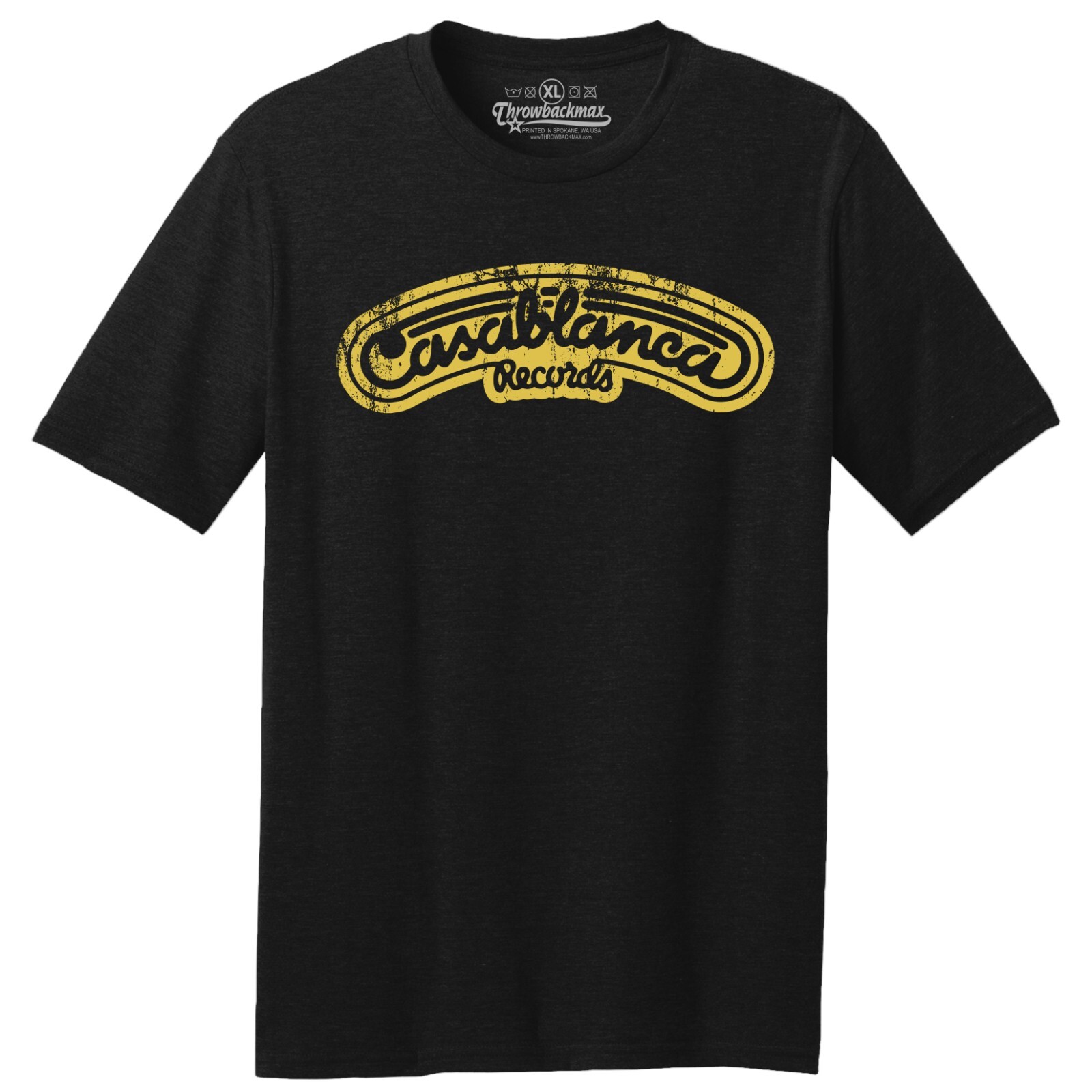Throwbackmax Casablanca Record Label Classic Cut, Premium Tri-Blend T-Shirt Throwbackmax Casablanca Record Label Classic Cut, Premium Tri-Blend T-Shirt
