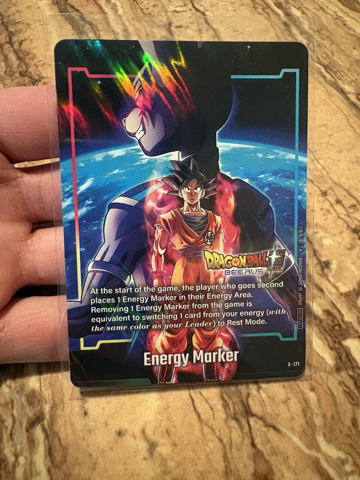 2026 NYCC Dragon Ball Super Energy Marker Goku Beerus Promo Card E-171 ENGLISH 2026 NYCC Dragon Ball Super Energy Marker Goku Beerus Promo Card E-171 ENGLISH