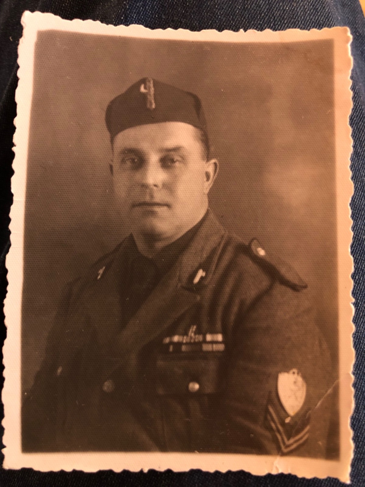 FASCISM MVSN MILITARY WITH SHIELD PHOTO ROYAL ARMY