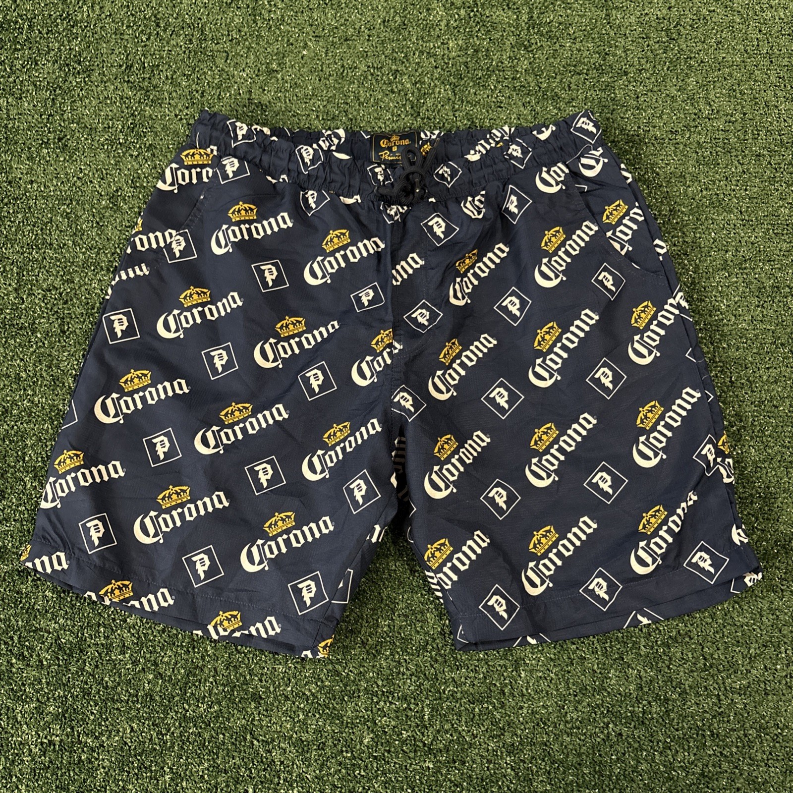 NEW NWT PRIMITIVE x Corona Heritage Cerveza Mens Volley Shorts Skate Surf Large NEW NWT PRIMITIVE x Corona Heritage Cerveza Mens Volley Shorts Skate Surf Large