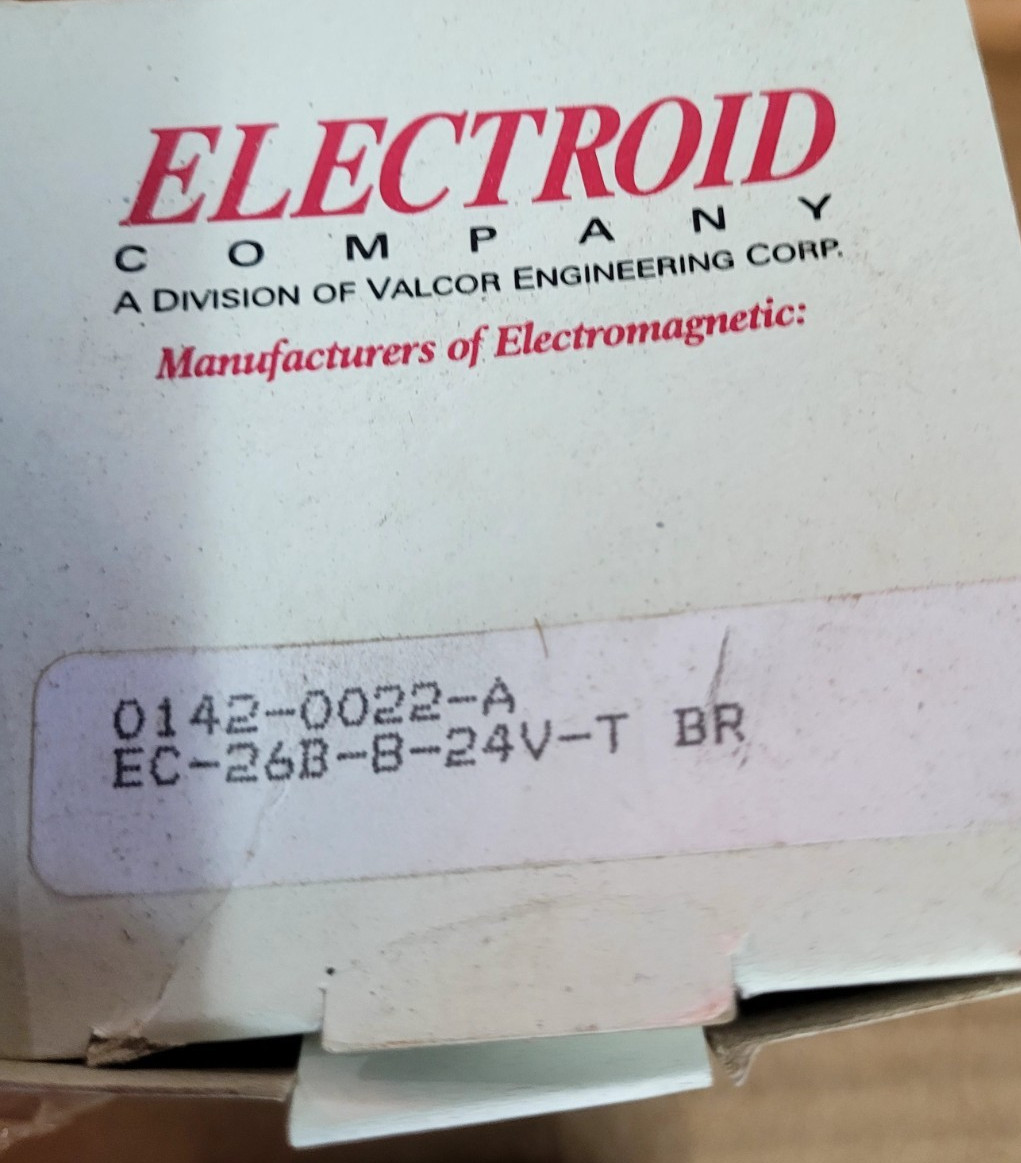 Electroid Company EC-26B-8-24V-T BR Electroid Company EC-26B-8-24V-T BR