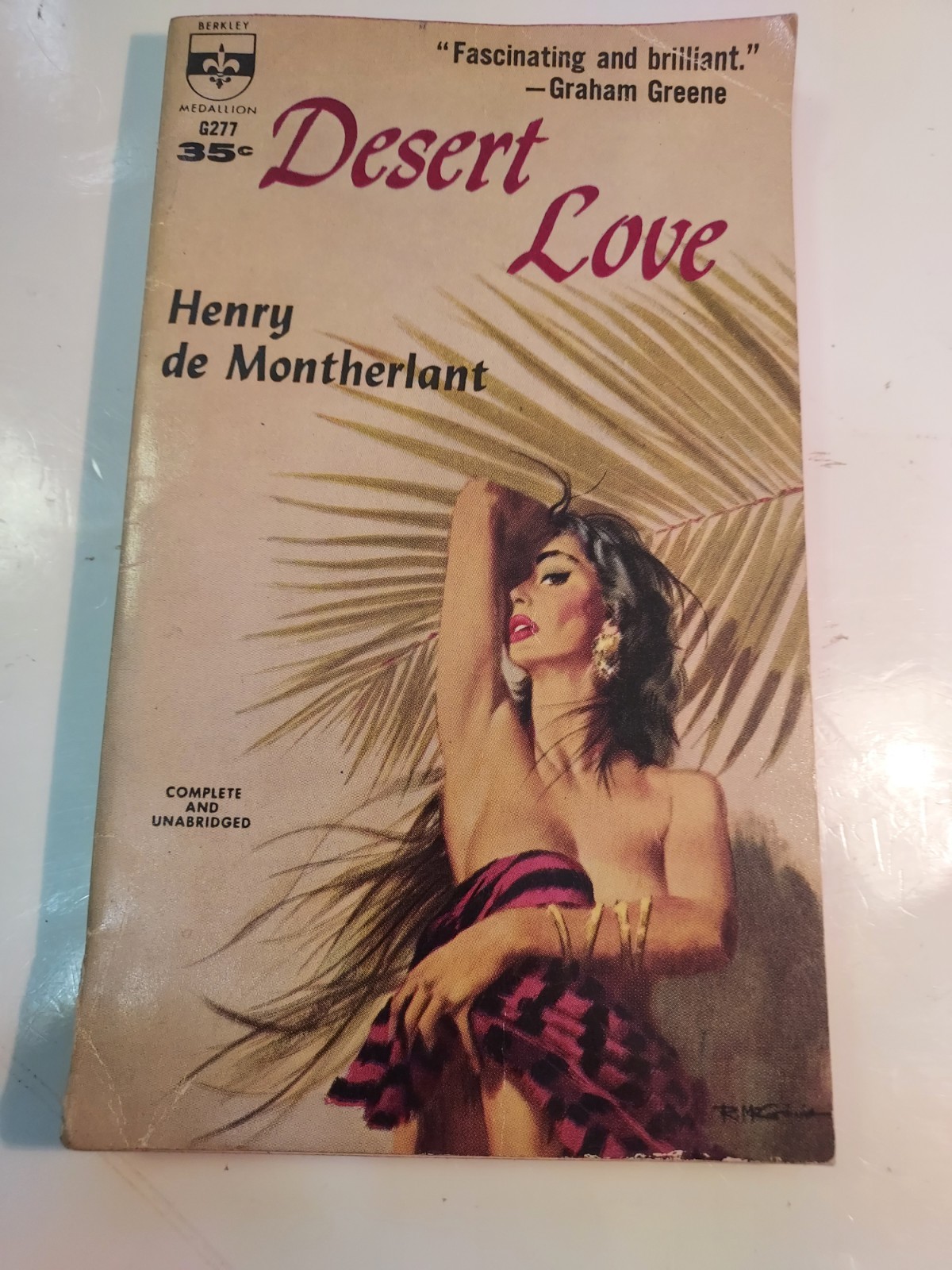 1959 Pulp Sleaze Paperback GGA- Desert Love by Henry De Montherlant-Berkley G277 1959 Pulp Sleaze Paperback GGA- Desert Love by Henry De Montherlant-Berkley G277