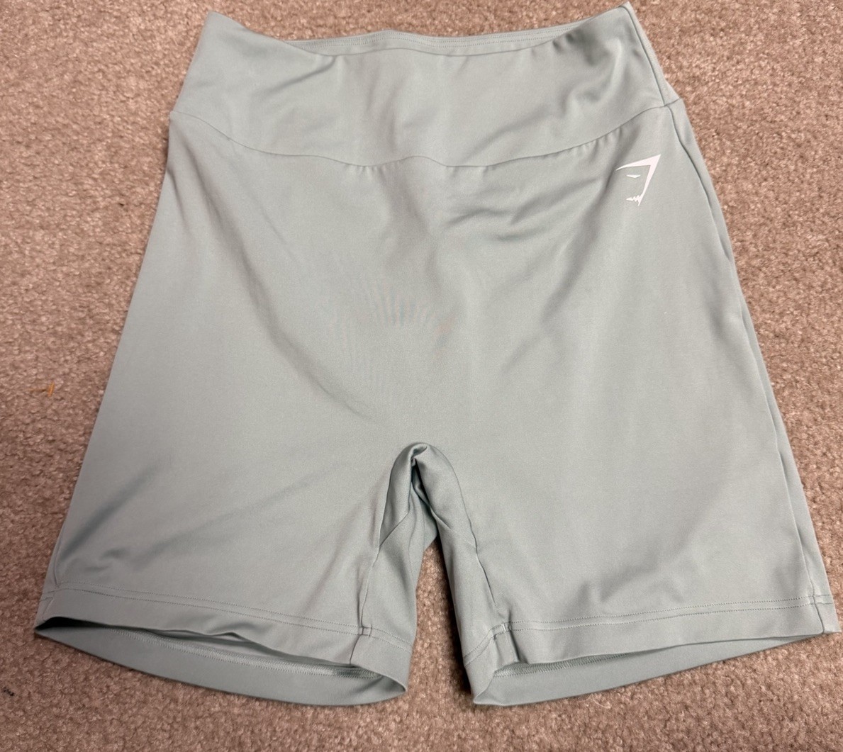 Gymshark Women\'s GS Power Original Tight Shorts  Green  Size Large