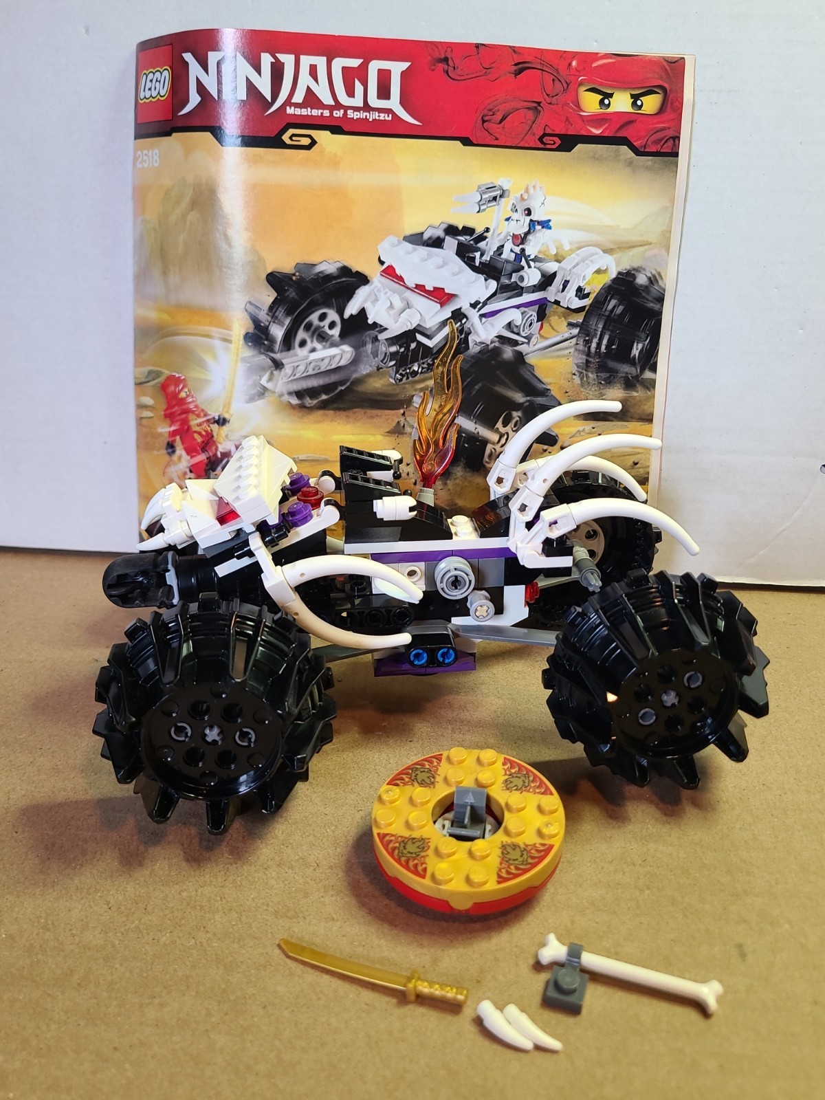 Lego Ninjago 2518 Nuckal's ATV No Minifigures Lego Ninjago 2518 Nuckal's ATV No Minifigures