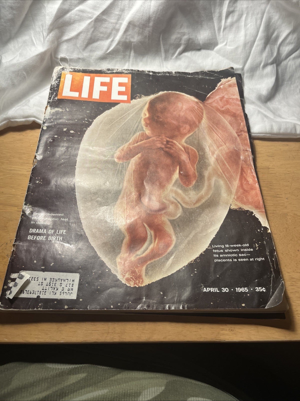 Life Magazine April 30, 1965 Drama of Life before Birth Amniotic Sac Placenta Life Magazine April 30, 1965 Drama of Life before Birth Amniotic Sac Placenta
