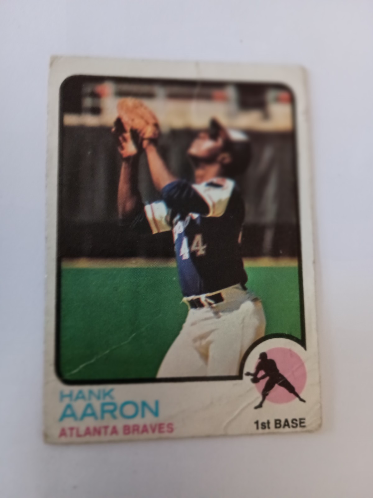 1973 Topps Baseball Card # 100 Hank Aaron - Atlanta Braves - Hank Aaron 1973 Topps Baseball Card # 100 Hank Aaron - Atlanta Braves - Hank Aaron