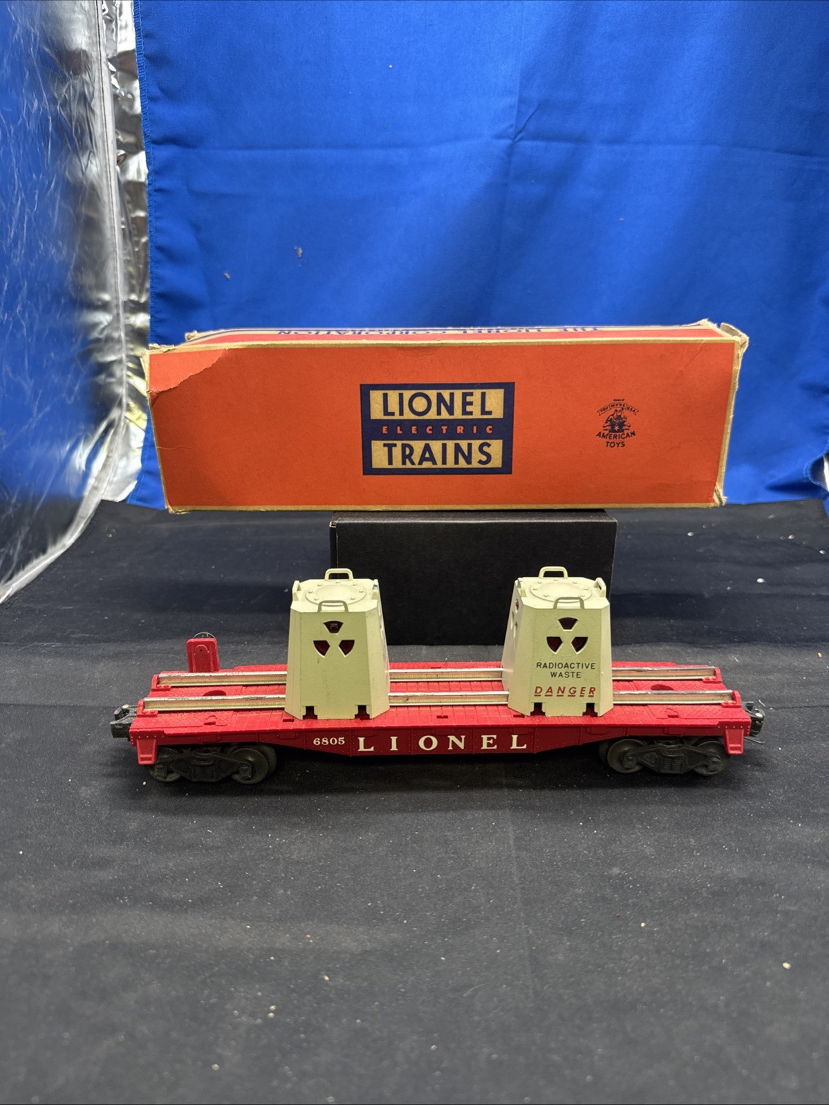 Lionel Postwar 6805 Atomic Energy Disposal Car O Gauge w/OB Complete 1958-59 Lionel Postwar 6805 Atomic Energy Disposal Car O Gauge w/OB Complete 1958-59