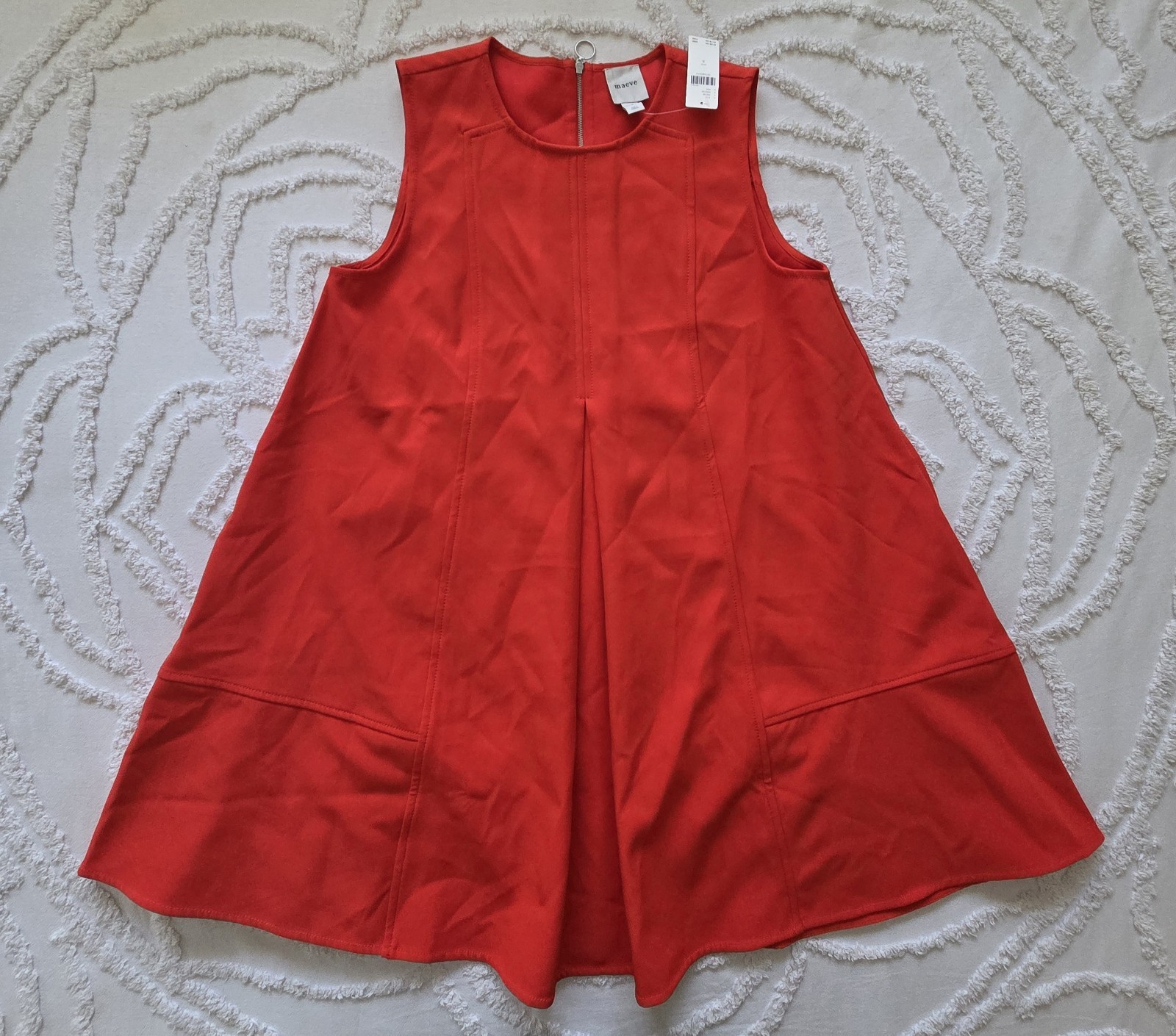Anthropologie Maeve Alissa Orange Swing Dress S