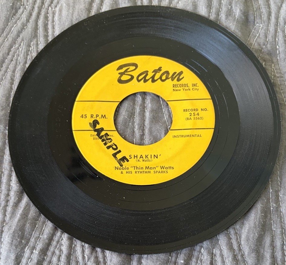 Noble”Thin Man”Watts 45rpm-Shakin/The Slide/Baton 254/1958/ VG++/Promo(Sample) Noble”Thin Man”Watts 45rpm-Shakin/The Slide/Baton 254/1958/ VG++/Promo(Sample)