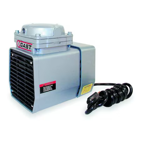Gast Doa-P707-Aa Compressr/Vacuum Pump, 1/8 Hp, 60 Hz, 115V