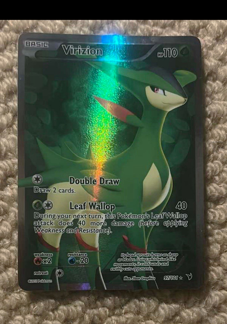 The Pokémon Company Virizion 97/101 Noble Victories 2011 Holo Rare English The Pokémon Company Virizion 97/101 Noble Victories 2011 Holo Rare English