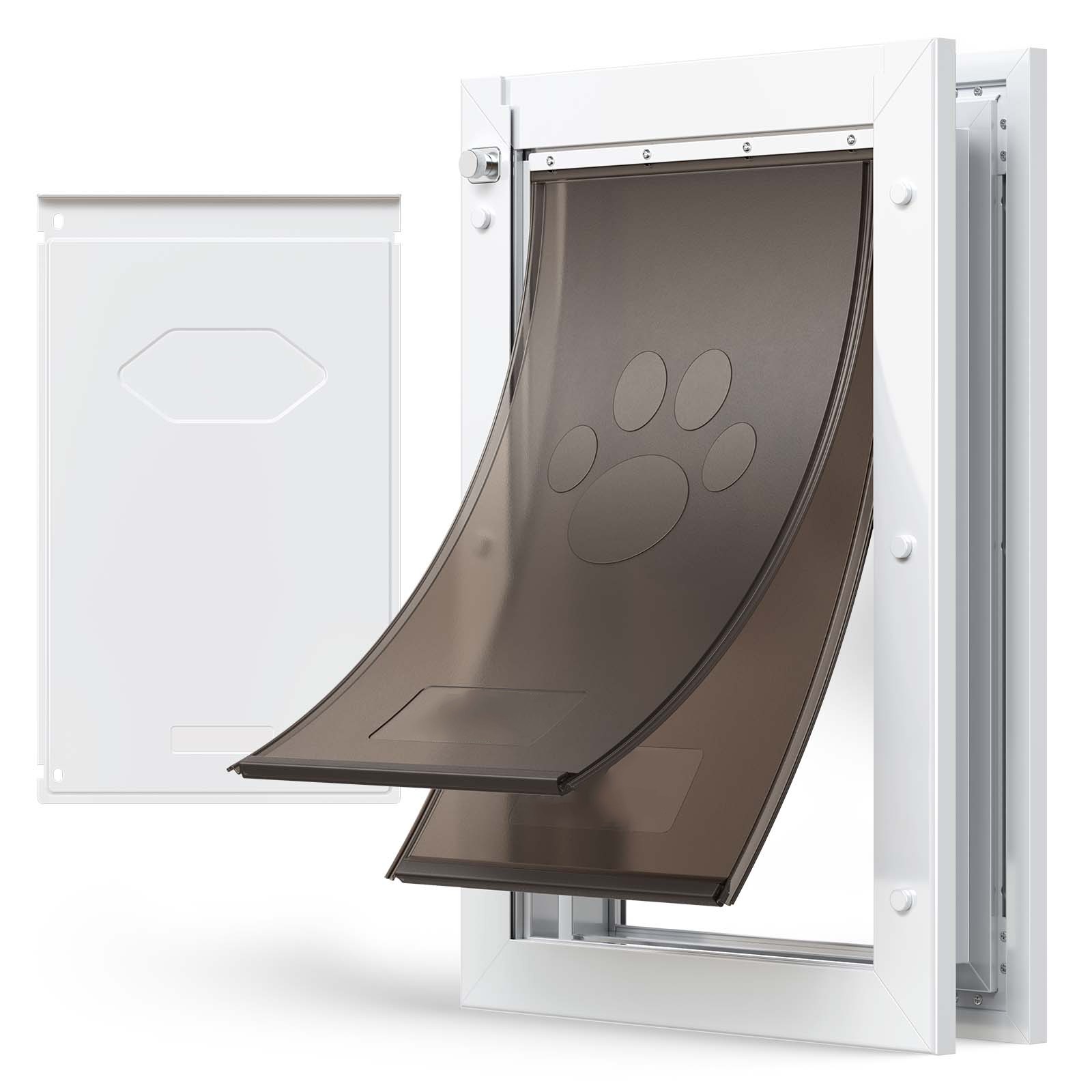 Uimoso Large Pet Door with Double Magnetic Panels and Durable Metal Frame