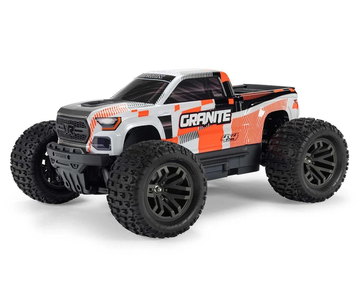 ARRMA 1/10 GRANITE MEGA 665 4X4 RTR Brushed RC Monster Truck ORANGE Hobby Grade ARRMA 1/10 GRANITE MEGA 665 4X4 RTR Brushed RC Monster Truck ORANGE Hobby Grade
