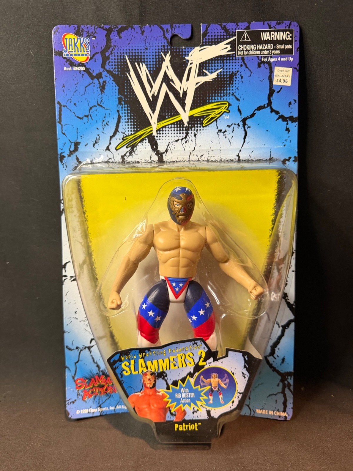 Jakks Pacific WWF Action Figures Slammers 2 Patriot Action Figure Wwe Jakks Pacific WWF Action Figures Slammers 2 Patriot Action Figure Wwe