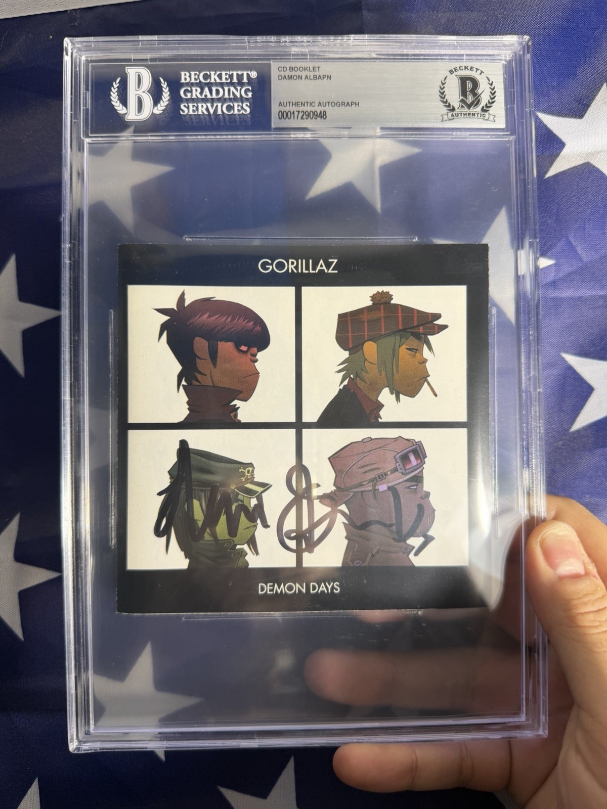 Gorillaz Demon Days Signed Cd Album Booklet Authenticated & Encased By Beckett Gorillaz Demon Days Signed Cd Album Booklet Authenticated & Encased By Beckett